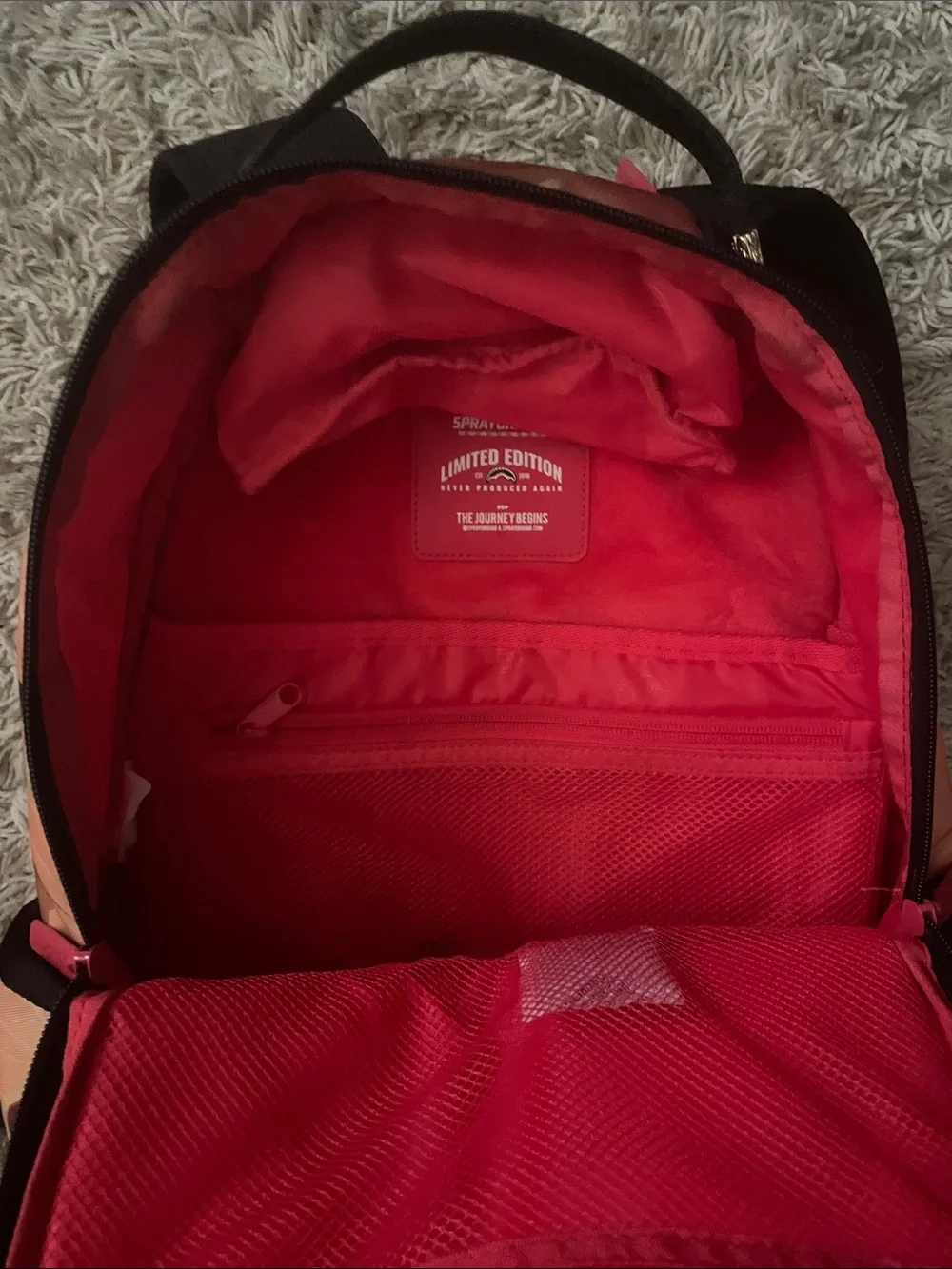 Looney Tunes x Sprayground Marvin the Martian Red Graphic Backpack